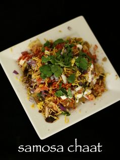 Samosa chaat recipe | easy samosa chaat