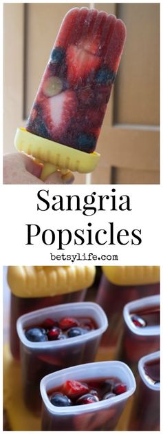 Sangria Popsicles