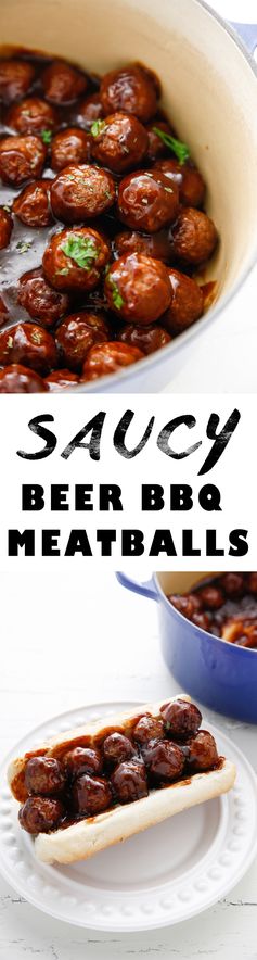 Saucy Beer BBQ Meatballs