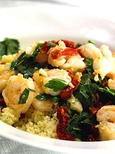 Saucy Sautéed Shrimp over Lemon Quinoa