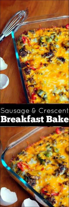 Sausage & Crescent Breakfast Bake