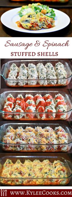 Sausage & Spinach Stuffed Shells