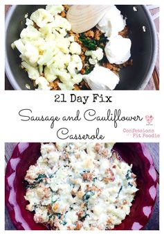 Sausage and Cauliflower Casserole (21 Day Fix