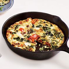 Sausage, Feta, and Kale Frittata