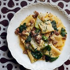 Sausage, Greens, and Beans Pasta