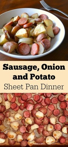 Sausage Onion and Potato Sheet Pan Dinner