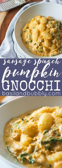 Sausage Spinach Pumpkin Gnocchi