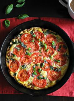 Sausage Tomato Basil Frittata (Paleo & Whole30