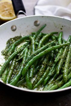 Sautéed Green Beans with Brown Butter Pesto