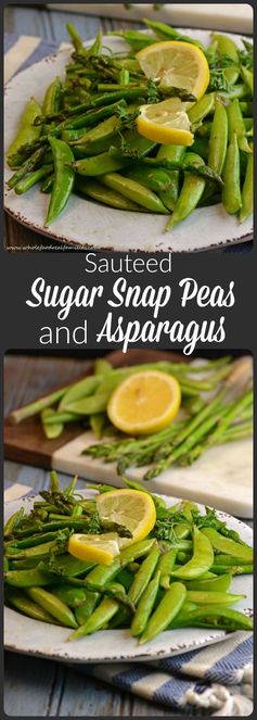 Sauteed Sugar Snap Peas and Asparagus