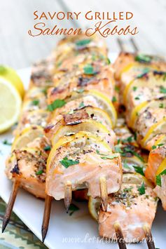 Savory Grilled Salmon Kabobs