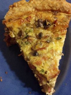 Savory Ham and Mushroom Quiche