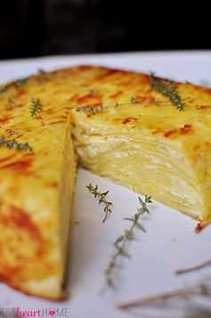 Scalloped Potato Flan with Gruyère & Garlic