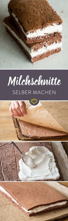 Schoko-Sahne-Biskuit à la Milchschnitte