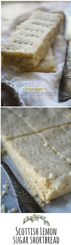 Scottish Lemon Sugar Shortbread