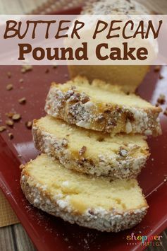 Scrumptious Butter Pecan Pound Cake