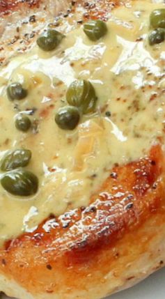 Seared Pork Chops in Caper Sauce