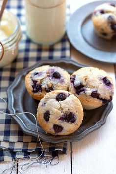 (Secret Ingredient Greek Yogurt Blueberry Muffins