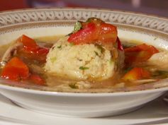 Sephardic Chicken Soup with Sofrito and Herbed Matzo Balls