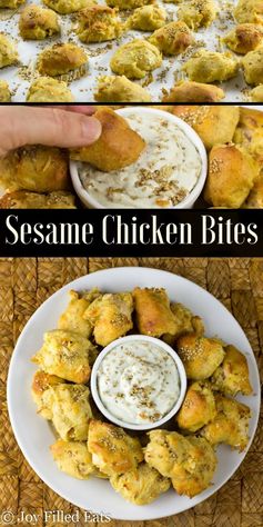 Sesame Chicken Bites with Dipping Sauces