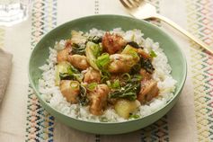 Sesame Chicken with Bok Choy & Jasmine Rice