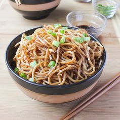 Sesame Noodles with Honey Ginger Sauce