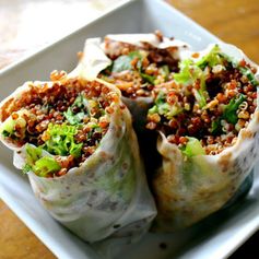 Sesame Quinoa Spring Rolls