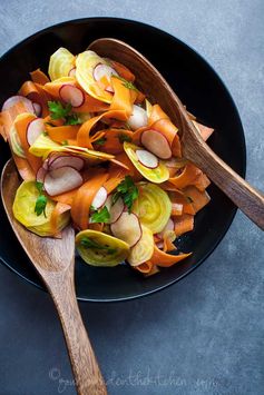 Shaved Golden Beet, Carrot and Radish Salad