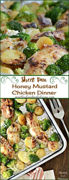 Sheet Pan Honey Mustard Chicken Dinner