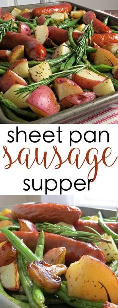 Sheet Pan Sausage and Vegetables