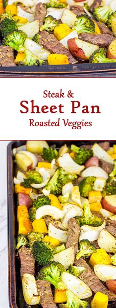 Sheet Pan Steak and Roasted Veggies