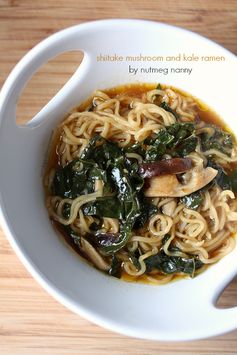 Shiitake Mushroom and Kale Ramen