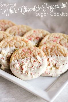 Shortcut White Chocolate Peppermint Sugar Cookies