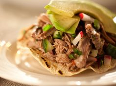 Shredded Beef Tostadas (Salpicon