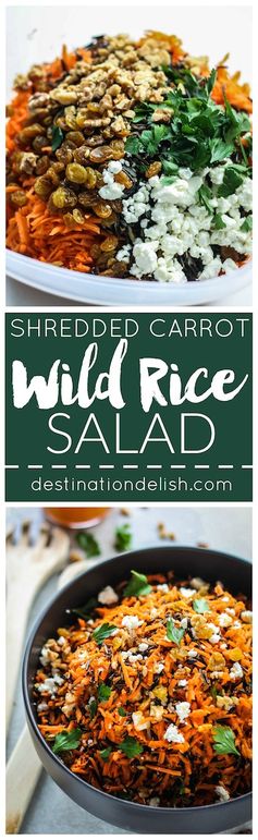 Shredded Carrot and Wild Rice Salad