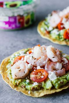 Shrimp Guacamole Tostadas