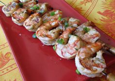 Shrimp in a Spicy, Ginger, Garlic Marinade