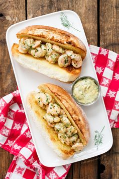 Shrimp Rolls with Herb Brown Butter Mayonnaise