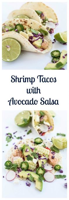 Shrimp Tacos with Avocado Salsa