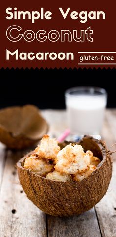 Simple Coconut Macaroons (Vegan/GF