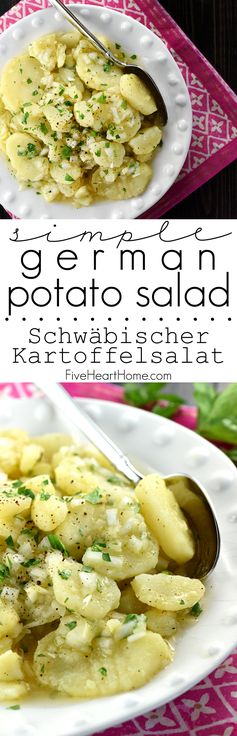 Simple German (Swabian Potato Salad ~ Schwäbischer Kartoffelsalat