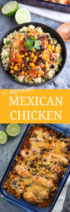 Simple Salsa Chicken over Cilantro-Lime Couscous