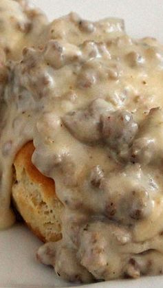 Simple Sausage Gravy and Biscuits