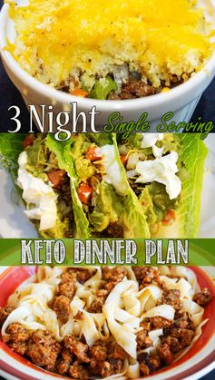 Single Serve Keto Dinners