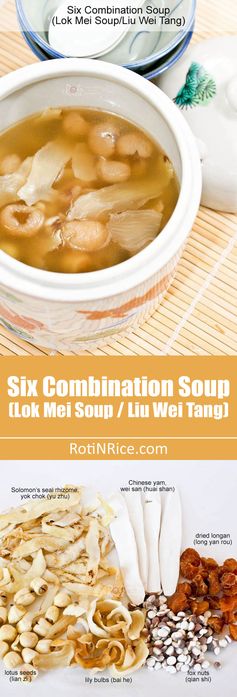 Six Combination Soup (Lok Mei Soup – Liu Wei Tang