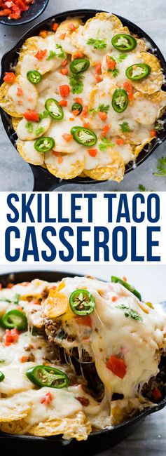 Skillet Beef and Taco Casserole