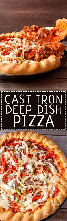 Skillet Deep Dish Pizza