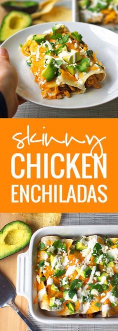 Skinny Chicken Enchiladas