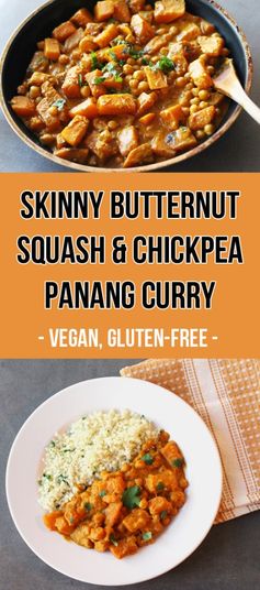 Skinny Chickpea & Butternut Squash Panang Curry (V, GF