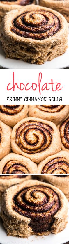 Skinny Chocolate Cinnamon Rolls